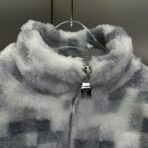 Louis Vuitton Damier Fleece Blouson in a grey and white Damoflage Snow - Image 12