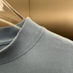 Balenciaga oversized logo-embroidered cotton-jersey T-shirt in blue. - Image 8