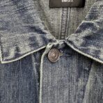 Balenciaga Deconstructed Denim Jacket in a faded blue wash - Image 6