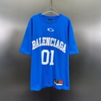 Balenciaga Basketball Series - Oversized T-shirt in Blue