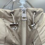 Moncler Puffer Jacket Chest Logo Patch Beige - Image 11