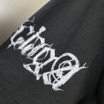 Balenciaga DIY Metal T-shirt in black with white print. - Image 4