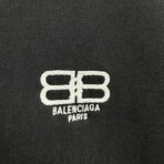 Balenciaga BB Paris Icon medium fit hoodie in black with a washed-out effect - Image 3