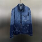 Louis Vuitton organic denim workwear overshirt with a tonal gradient effect