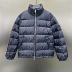 Dior Oblique Down Jacket Navy Blue Technical Jacquard