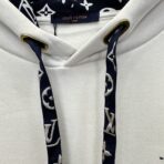 Louis Vuitton Cotton Hoodie in white, featuring a Monogram motif - Image 7