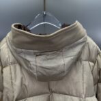 Louis Vuitton Hooded Quilted Ripstop Jacket Beige - Image 11
