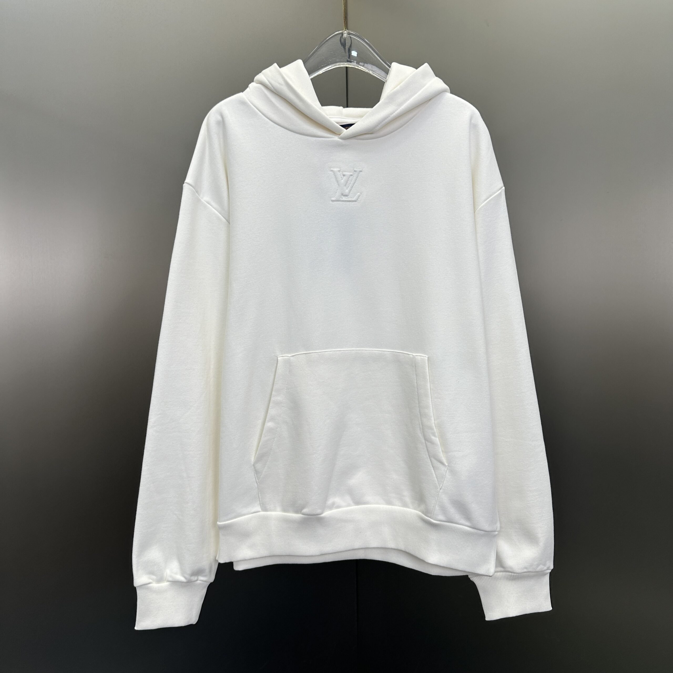 1a91dbef Louis Vuitton LV Embossed Cotton Hoodie in white - Image 1