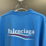 Balenciaga Political Campaign large-fit T-shirt in blue cotton. - Image 3