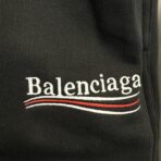 Balenciaga Political Campaign cotton-jersey shorts in black - Image 3