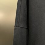 Balenciaga Black Oversized Cotton Logo Hoodie - Image 7