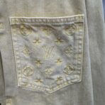Louis Vuitton Garment-Dyed Denim Type II Trucker Jacket in pale yellow - Image 6