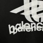 Balenciaga Layered Sports cotton sweatshirt in black with a white logo print - Image 7