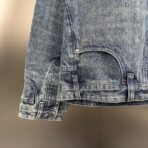 Balenciaga Deconstructed Denim Jacket in a faded blue wash - Image 10