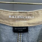 Balenciaga logo-embroidered wide-leg jeans in light blue cotton denim - Image 10