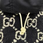 Gucci Jumbo GG High-Pile Fleece Jacket Navy - Image 7