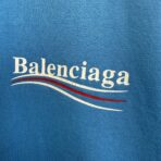 Balenciaga Political Campaign large-fit T-shirt in blue cotton. - Image 7