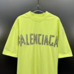 Balenciaga New Tape Type T-shirt Medium Fit in Yellow - Image 7