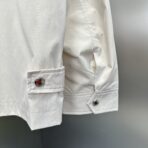 Prada Cotton-Blend Blouson Jacket Beige - Image 8