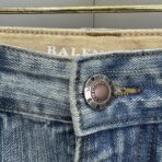 Balenciaga logo-embroidered wide-leg jeans in light blue cotton denim - Image 5