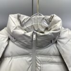 Prada Re-Nylon Hooded Down Jacket Beige - Image 6