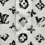 Louis Vuitton Graphic Monogram Shirt in a black and white colorway. - Image 4