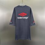 Balenciaga '3B Sports Icon' medium-fit t-shirt in faded black jersey - Image 11