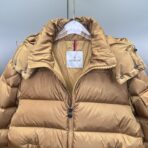 Moncler Maya Down Jacket In Olive Beige - Image 4