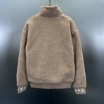 Louis Vuitton Leather Patch Fleece Blouson in beige - Image 5