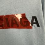 Balenciaga Back T-shirt Medium Fit in Grey Blue - Image 8