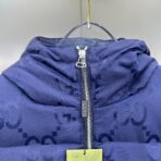 Gucci Down Vest With Monogram Navy - Image 8