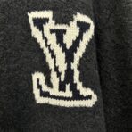 Louis Vuitton LV Intarsia Crewneck in navy, made from a wool and polyamide blend - Image 6