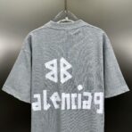 Balenciaga New Tape Type T-shirt Medium Fit in Grey - Image 7