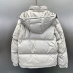 Prada Re-Nylon Hooded Down Jacket Beige - Image 3