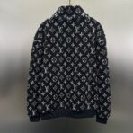 Louis Vuitton Monogram Jacquard Fleece in a black and white colorway. - Image 12
