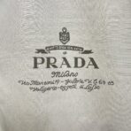 Prada Cotton-Blend Blouson Jacket Beige - Image 3