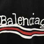 Balenciaga Political Campaign short sleeve T-shirt in Black - Image 3