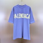 Balenciaga New Tape Type T-shirt Medium Fit in Blue