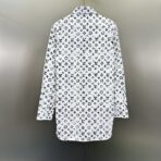 Louis Vuitton Graphic Monogram Shirt in a black and white colorway. - Image 9