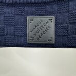 Louis Vuitton Cashmere-Wool Blend Half-Zip Pullover in navy blue - Image 4