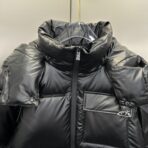 Prada Re-Nylon Hooded Down Jacket Black - Image 2