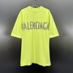 Balenciaga New Tape Type T-shirt Medium Fit in Yellow