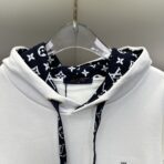 Louis Vuitton Cotton Hoodie in white, featuring a Monogram motif - Image 4