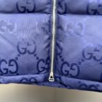 Gucci Down Vest With Monogram Navy - Image 5