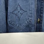 Louis Vuitton organic denim workwear overshirt with a tonal gradient effect - Image 9