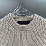 Louis Vuitton Graphic Knitted Crewneck sweater in a beige/cream color - Image 9