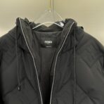 Fendi Puffer Jacket All-Over Embossed FF Logo Pattern - Image 8