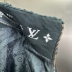 Louis Vuitton Leather Patch Fleece Blouson in a dark green color - Image 5