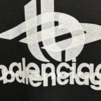 Balenciaga Layered Sports cotton sweatshirt in black with a white logo print - Image 16