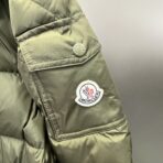 Moncler Maya Down Jacket In Olive Green Nylon - Image 8